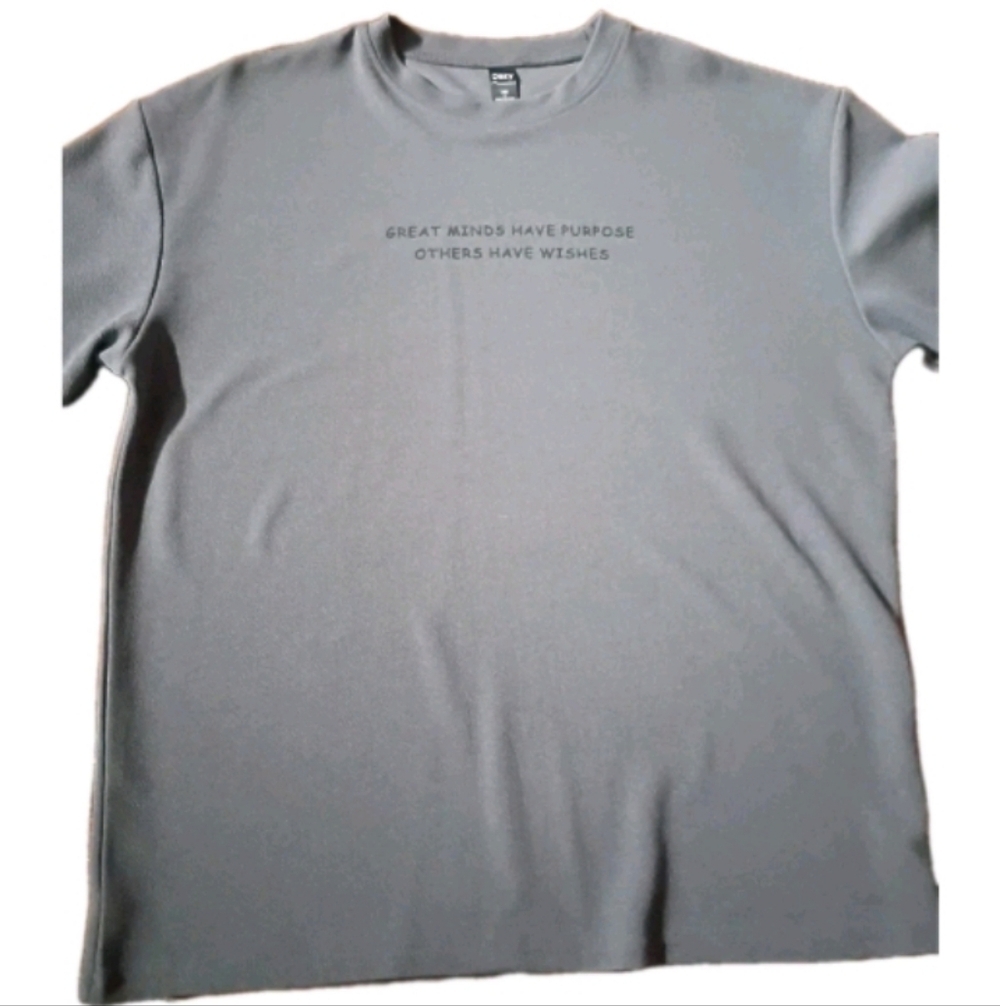 DAZY Inspirational Gray T-Shirt Mens Large Great Minds Have Purpose